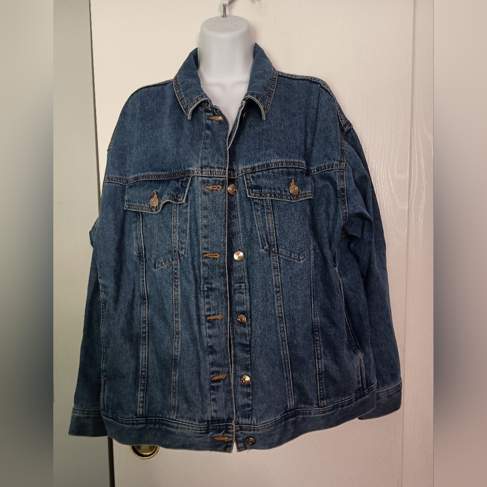 H&M Classic Denim Jacket, Women's, Sz L